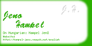 jeno hampel business card